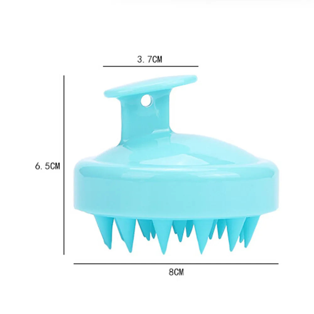 Silicone Head Body To Wash Clean Care Hair Root Itching Scalp Massage Comb Shower Brush Bath Spa Anti-Dandruff Shampoo