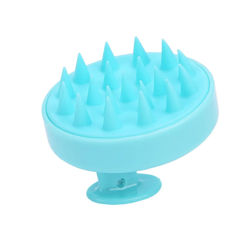 Silicone Head Body To Wash Clean Care Hair Root Itching Scalp Massage Comb Shower Brush Bath Spa Anti-Dandruff Shampoo
