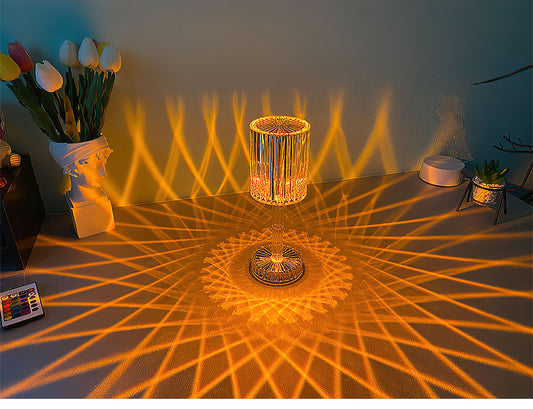 Beautiful Glass Desk Lamp Living Room Bedroom Bed Lamp Hotel Club Sample Room Modern Crystal Table Lamp