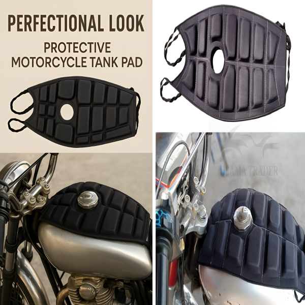Pack Of 2 – Universal Waterproof Bike Seat & Fuel Tank Cushion Set For All Motorcycles | Comfortable Relaxer Cushion Pads With Anti-slip Grip, Shock Absorption & Weather-resistant Design For Long Rides And Daily Use