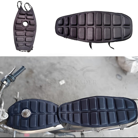 Pack Of 2 – Universal Waterproof Bike Seat & Fuel Tank Cushion Set For All Motorcycles | Comfortable Relaxer Cushion Pads With Anti-slip Grip, Shock Absorption & Weather-resistant Design For Long Rides And Daily Use