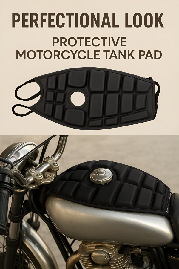 Pack Of 2 – Universal Waterproof Bike Seat & Fuel Tank Cushion Set For All Motorcycles | Comfortable Relaxer Cushion Pads With Anti-slip Grip, Shock Absorption & Weather-resistant Design For Long Rides And Daily Use
