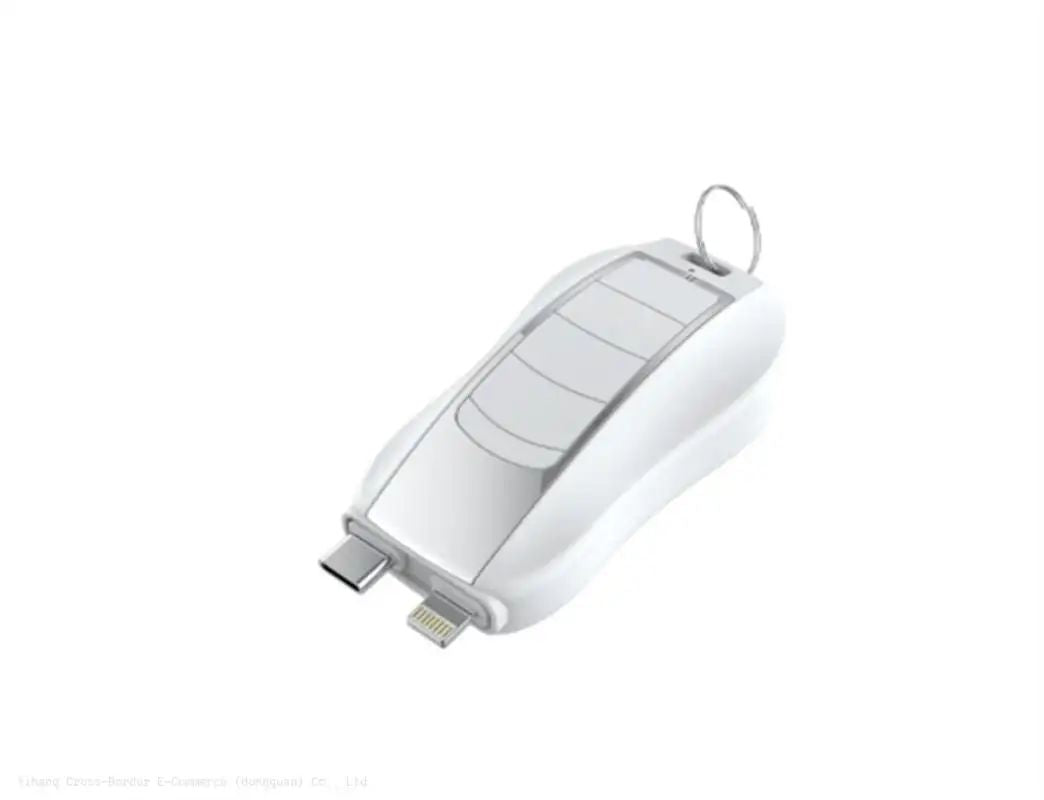 Iphone Keychain Phone Charger Emergency Power Banks Retractable Plug Power Fast Charging