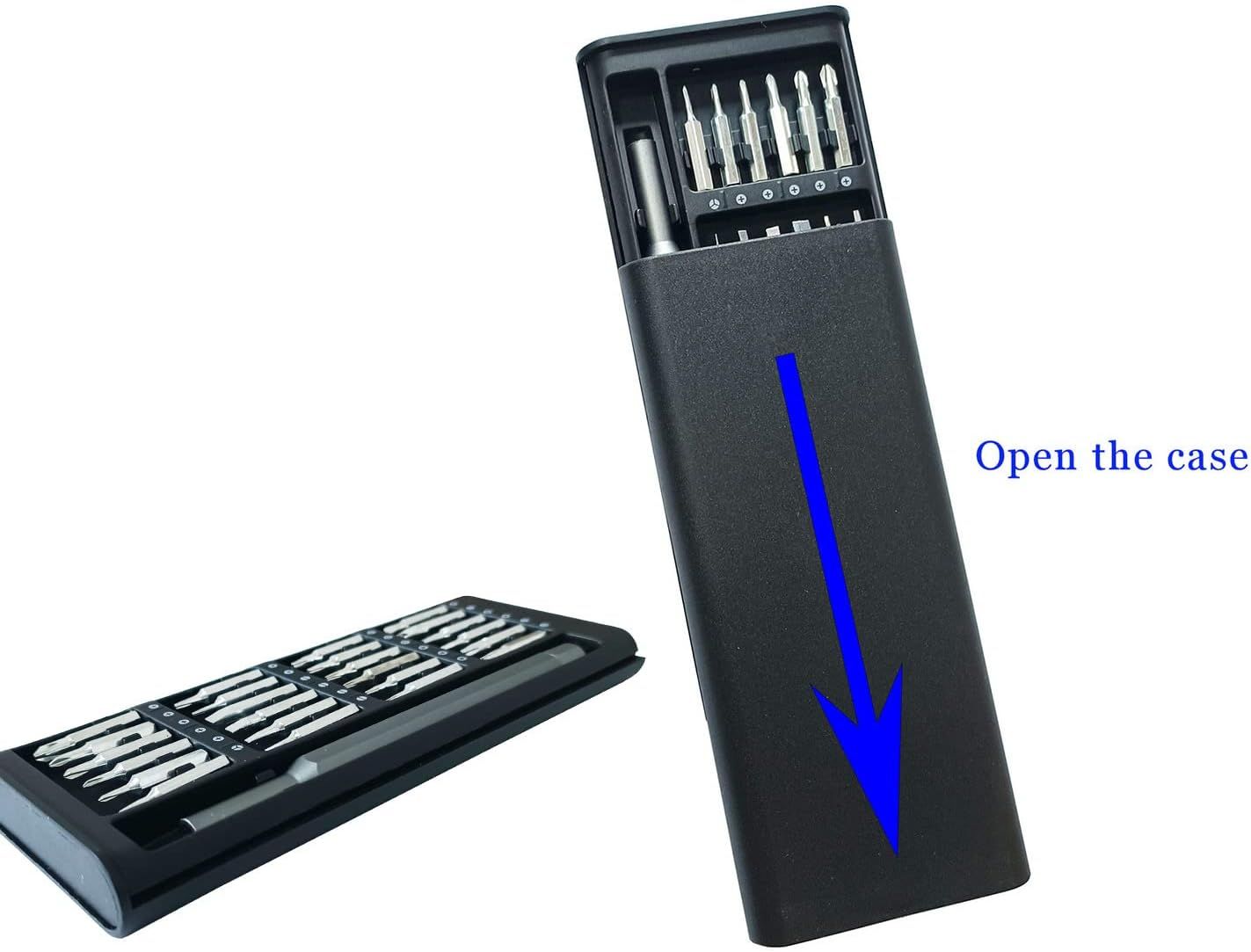 Precision Screwdriver Set with Case 24 in 1 Magnetic Mini Screwdriver Kit for Phones Computers Watches Glasses Game Consoles Cameras