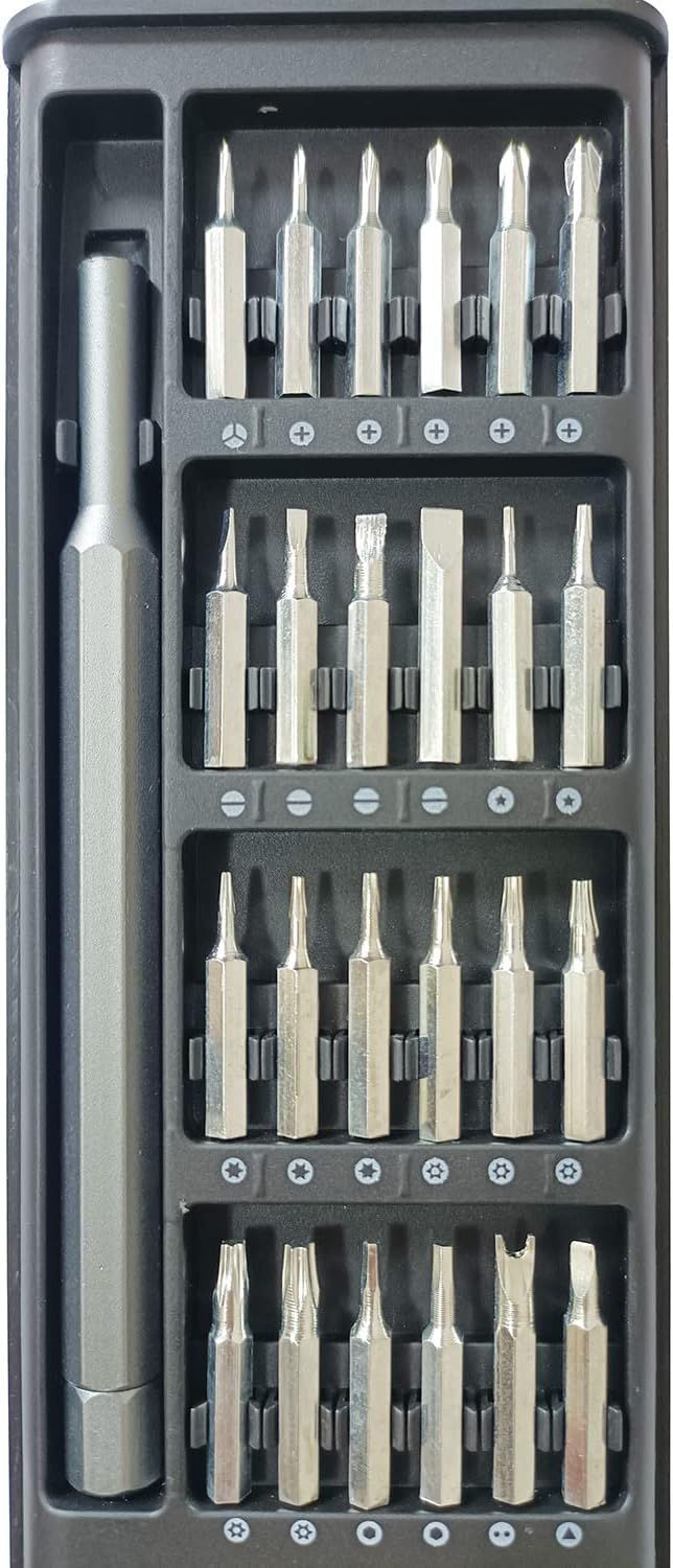 Precision Screwdriver Set with Case 24 in 1 Magnetic Mini Screwdriver Kit for Phones Computers Watches Glasses Game Consoles Cameras